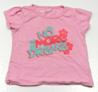 Růžové tričko s nápisem zn.Girl2girl
