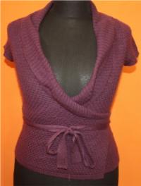 Dámský fialový zavinovací svetr zn. Dorothy Perkins 