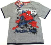 Nové - Šedé tričko se Spidermanem zn. Marvel