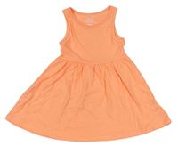 Neonově oranžové bavlněné šaty zn. F&F