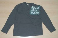 Hnědé triko s nápisy zn. Rocha vel. 11/12 let
