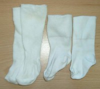 2x Bílé ponožtičky