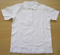 Bílé tričko s límečkem vel. 9-10 let