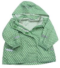 Zelená šusťáková bunda s hvězdami a kapucí zn. Impidimpi