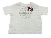 Bílé tričko s nápisy zn. Timberland