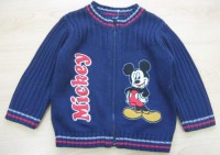 Tmavomodrý propínací svetřík s Mickey Mousem zn. Disney