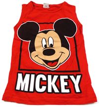 Červené tílko s Mickey Mousem zn. Disney