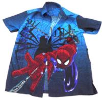 Modrá košile se Spidermanem 