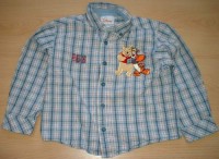 Kostkovaná košile s medvídkem Pů zn. Disney