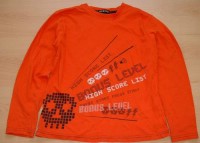 Oranžové triko s lebkou zn. George vel. 9/10 let
