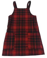 Černo-červené kostkované vlněné šaty zn. F&F