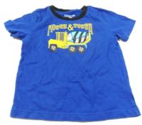 Modré tričko s autem zn. Kids Korner 