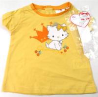 Outlet - Žluté tričko s Kitty zn. Sanrio