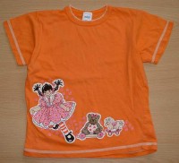 Oranžové tričko s obrázky
