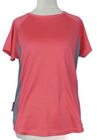 Dámské růžovo-šedé sportovní funkční tričko zn. Domyos 