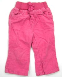 Růžové manžestrové kalhoty zn. Cherokee