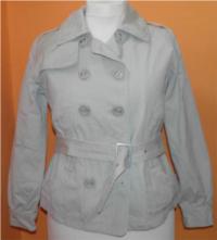 Dámský béžový plátěný kabát s páskem zn. Dorothy Perkins 