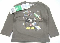 Outlet - Hnědé triko s Mickeym zn. Disney