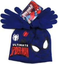 Nové - 2set - Tmavomodrá čepička+rukavičky se Spidermanem zn. Marvel