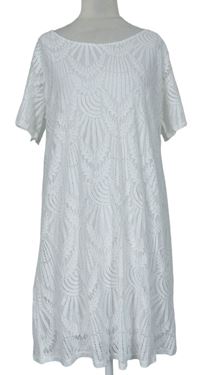 Dámské bílé krajkové šaty zn. Made in Italy 