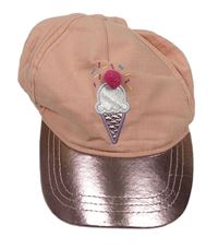 Růžová kšiltovka se zmrzlinou zn. TU vel.98-110
