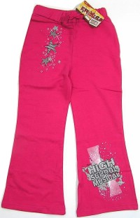 Outlet - Růžové tepláčky s hvězdičkami HSM zn. Disney vel. 10 let