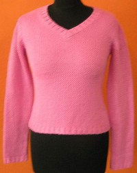Dámský růžový pletený svetr zn. Esprit