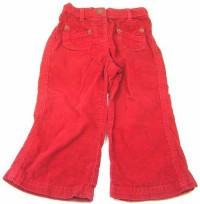 Červené manžestrové kalhoty zn.George