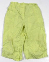 Zelené plátěné 3/4 kalhoty zn.Early days