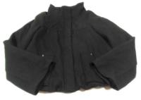 Černý mikinkový oteplený kabátek zn. New Look 