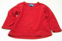 Červené fleecové triko zn. Primark 
