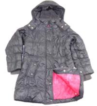 Tmavofialový šusťákový zimní kabátek s kapucí zn. Marks&Spencer