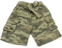 Army 3/4 riflové kalhoty s kapsami a páskem 