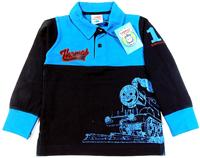 Nové - Tmavomodro-azurové polo triko s Thomasem 
