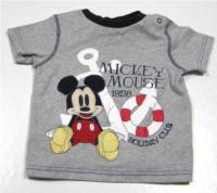 Šedé tričko s Mickey Mousem zn. TU + Disney