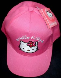 Outlet - Růžová kšiltovka s Kitty