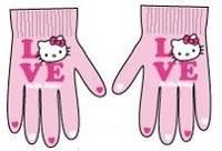 Nové - Světlerůžové prstové rukavičky s Kitty zn. Sanrio
