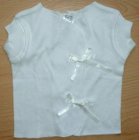 Bílé zavinovací tričko s mašličkami zn. TU