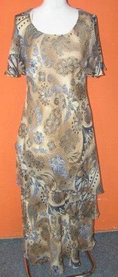 Dámské béžové šaty s květinovým vzorem zn. Roman - nové