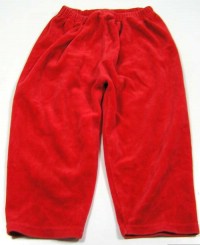 Červené sametové kalhoty