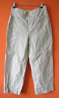 Dámské béžové plátěné kalhoty zn. Marks&Spencer vel. 40