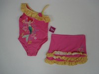 Outlet - Set - růžové plavky s Ariel + sukýnka zn. Disney