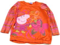 Oranžovo-barevné triko s Peppou Pig zn. George 