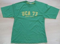 Zelené tričko s písmenky a číslem zn. Cherokee vel. 11/12 let