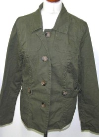 Dámský khaki plátěný kabát zn. Old Navy