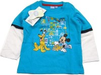 Outlet - Modro-bílé triko s Mickeym zn. Disney