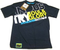Outlet - Modré tričko s nápisem zn. Soul&Glory