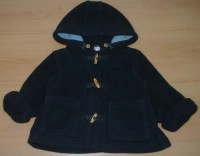 Tmavomodrý fleecový kabátek s kapucí zn. Early Days