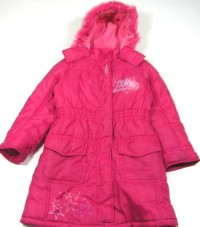 Růžový šusťákový zimní kabátek s nápisem HSM zn.Disney