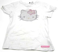 Bílé tričko s Kitty zn. H&M